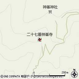 神峯寺周辺の地図