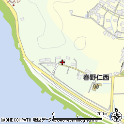 高知県高知市春野町西畑1881周辺の地図