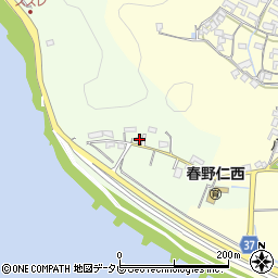 高知県高知市春野町西畑1881周辺の地図