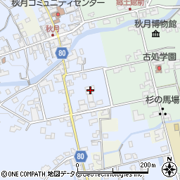 福岡県朝倉市秋月240-2周辺の地図
