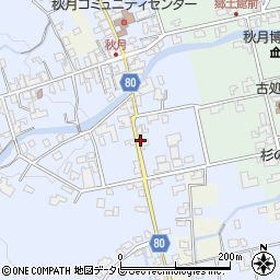福岡県朝倉市秋月243-1周辺の地図