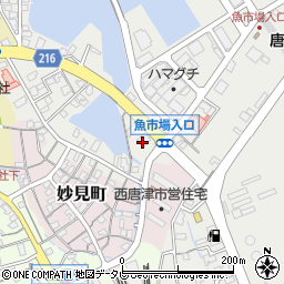 佐賀銀行西唐津支店周辺の地図