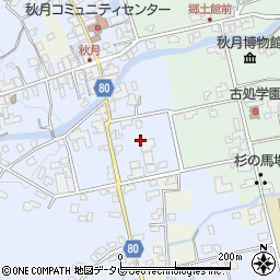 福岡県朝倉市秋月249-4周辺の地図