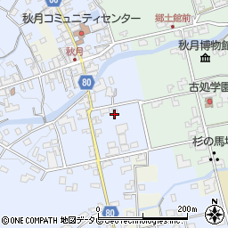 福岡県朝倉市秋月249-1周辺の地図