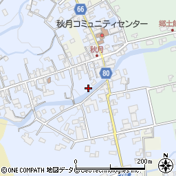 福岡県朝倉市秋月571-2周辺の地図