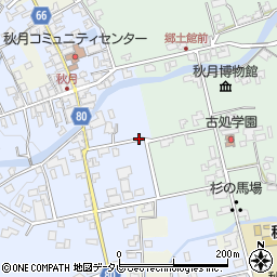 福岡県朝倉市秋月254周辺の地図