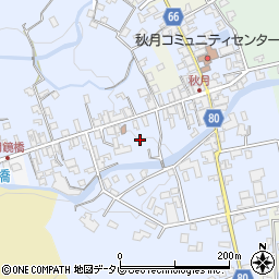 福岡県朝倉市秋月525-1周辺の地図