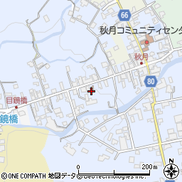 福岡県朝倉市秋月529周辺の地図