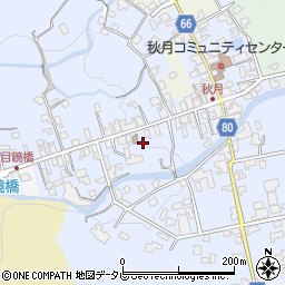 福岡県朝倉市秋月527周辺の地図