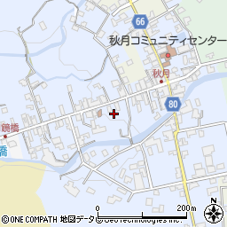 福岡県朝倉市秋月525-2周辺の地図