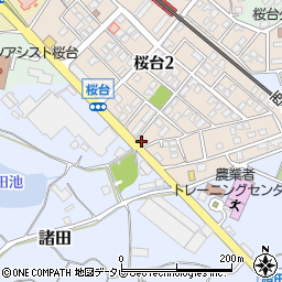 中央福岡ヤクルト販売株式会社ちくし桜台センター周辺の地図
