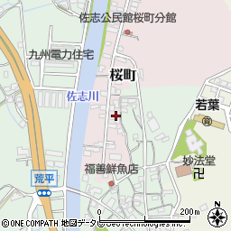 佐賀県唐津市桜町884-16周辺の地図