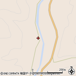 大分県中津市山国町槻木1645周辺の地図