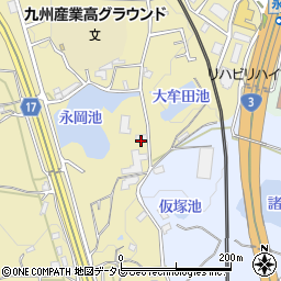福岡県筑紫野市永岡1114周辺の地図