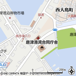 西唐津公民館周辺の地図