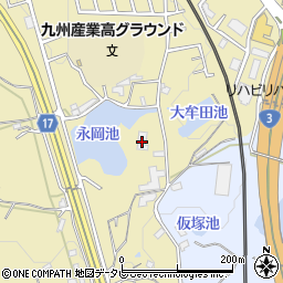 福岡県筑紫野市永岡1111周辺の地図