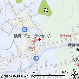 福岡県朝倉市秋月681-1周辺の地図