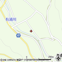 有浦川周辺の地図