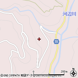 愛媛県大洲市肱川町山鳥坂1998周辺の地図