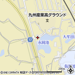 福岡県筑紫野市永岡1366周辺の地図