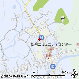 福岡県朝倉市秋月659周辺の地図