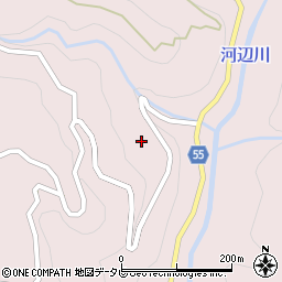 愛媛県大洲市肱川町山鳥坂1996周辺の地図