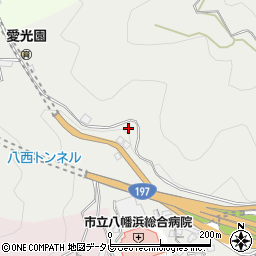 愛媛県八幡浜市大平周辺の地図