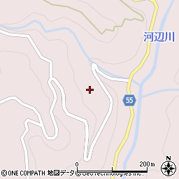 愛媛県大洲市肱川町山鳥坂1997周辺の地図