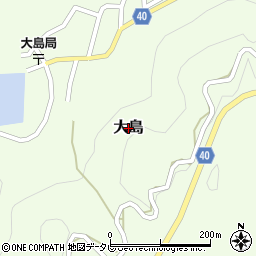 和歌山県串本町（東牟婁郡）大島周辺の地図