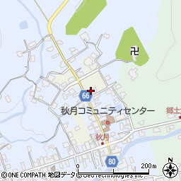福岡県朝倉市新富周辺の地図