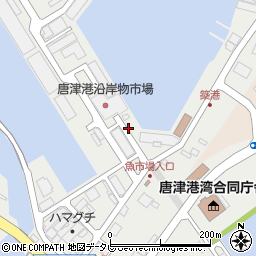 佐賀県唐津市海岸通周辺の地図