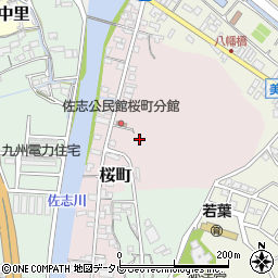 佐賀県唐津市桜町周辺の地図