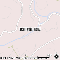 愛媛県大洲市肱川町山鳥坂周辺の地図