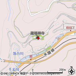蔵福禅寺周辺の地図