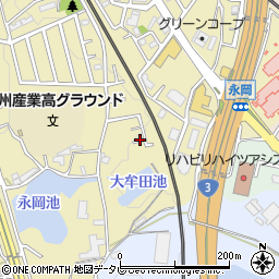 福岡県筑紫野市永岡1016周辺の地図