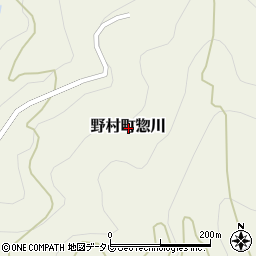 愛媛県西予市野村町惣川周辺の地図