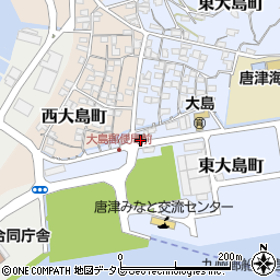 唐津大島郵便局 ＡＴＭ周辺の地図