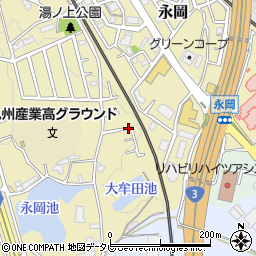 福岡県筑紫野市永岡1104周辺の地図