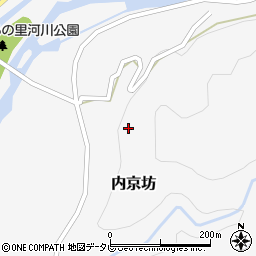 高知県安田町（安芸郡）内京坊周辺の地図