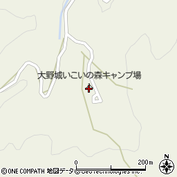 大野城いこいの森キャンプ場周辺の地図
