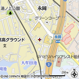 福岡県筑紫野市永岡1030周辺の地図