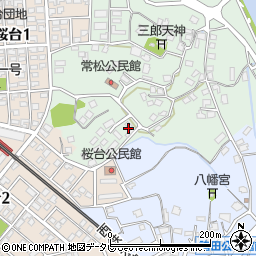 福岡県筑紫野市常松374-1周辺の地図