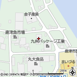 唐津魚市場周辺の地図