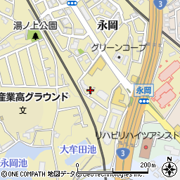 福岡県筑紫野市永岡1029周辺の地図