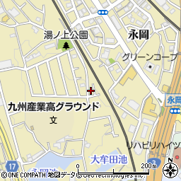 福岡県筑紫野市永岡1086周辺の地図
