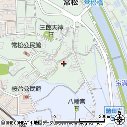 福岡県筑紫野市常松225周辺の地図