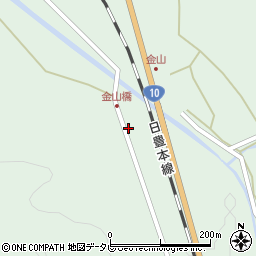 大分県杵築市山香町大字下409周辺の地図