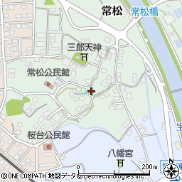 福岡県筑紫野市常松256周辺の地図