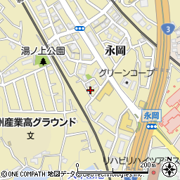 福岡県筑紫野市永岡1087周辺の地図