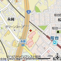 福岡県筑紫野市永岡975周辺の地図